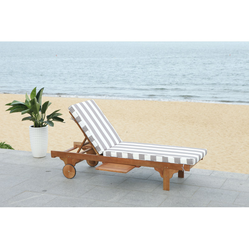 Sol 72 Outdoor™ Alvah Outdoor Eucalyptus Chaise Lounge & Reviews | Wayfair